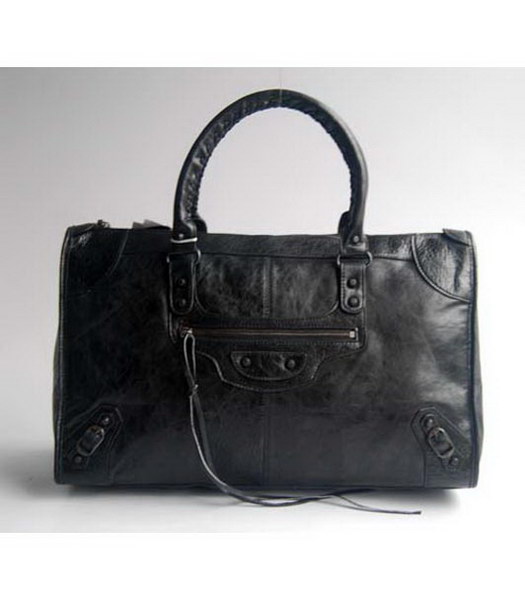 Balenciaga Le Dix Motorcy Black Large Handbag