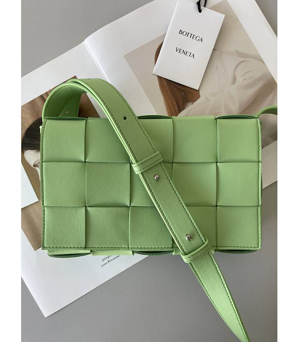 Bottega Veneta Apple Green Original Lambskin Leather Cassette Crossbody Bag