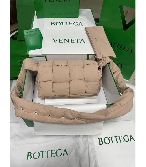 Bottega Veneta Apricot Original Padded Nylon Cassette Crossbody Bag