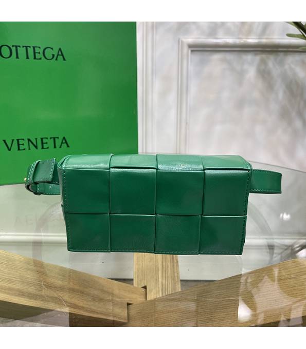 Bottega Veneta Cassette Green Original Oil Wax Leather Belt Bag