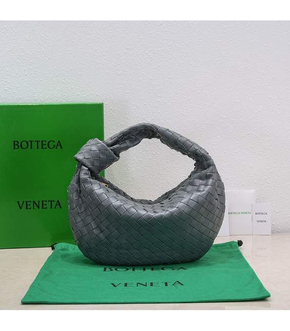 Bottega Veneta Grey Original Intrecciato Leather Teen Jodie Shoulder Bag