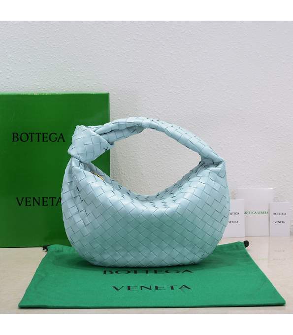 Bottega Veneta Light Blue Original Intrecciato Leather Teen Jodie Shoulder Bag