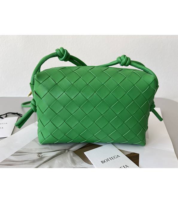 Bottega Veneta Loop Green Original Calfskin Leather Mini Crossbody Bag