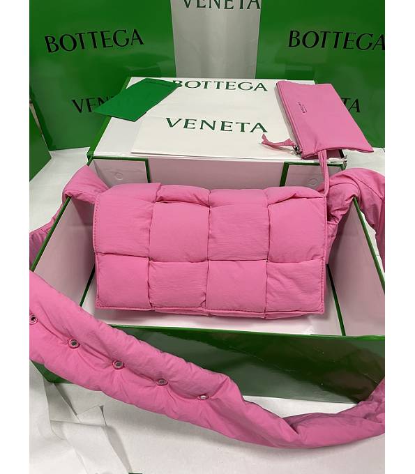 Bottega Veneta Pink Original Padded Nylon Cassette Crossbody Bag