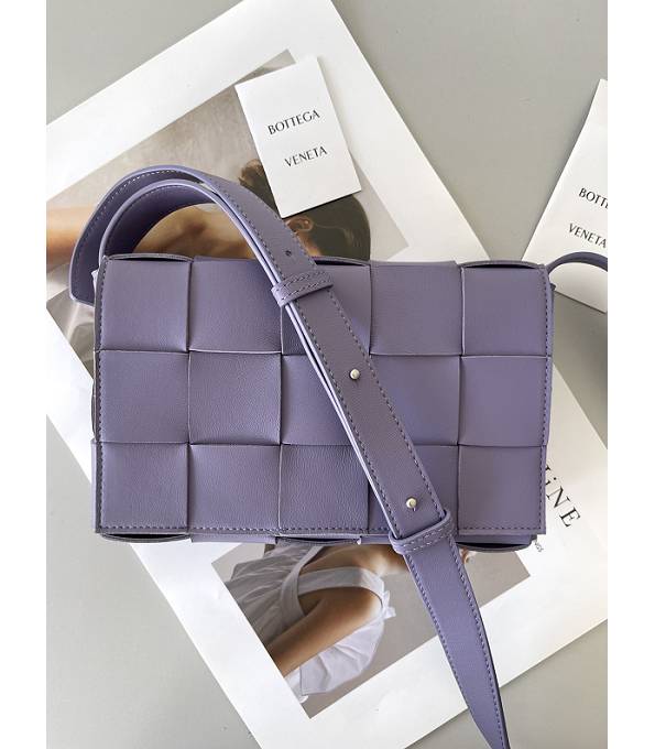 Bottega Veneta Purple Original Lambskin Leather Cassette Crossbody Bag