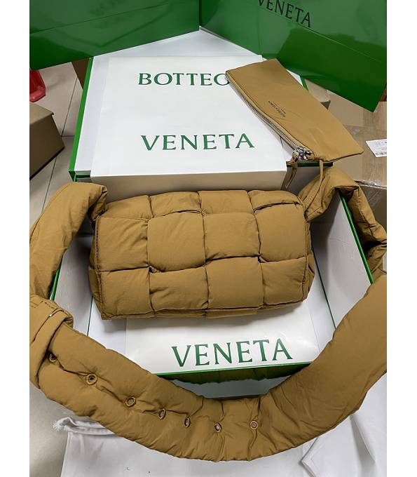 Bottega Veneta Yellow Original Padded Nylon Cassette Crossbody Bag