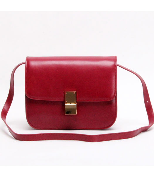 Celine New Jujube Napa Leather Handbag