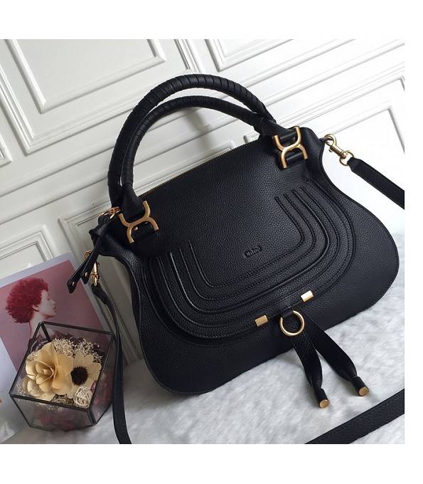 Chloe Marcie Black Original Calfskin Leather Handbag