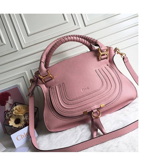 Chloe Marcie Pink Original Calfskin Leather Handbag