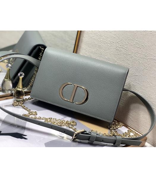Christian Dior 30 Montaigne Khaki Original Calfskin Leather 2 In 1 Pouch Shoulder Belt Bag
