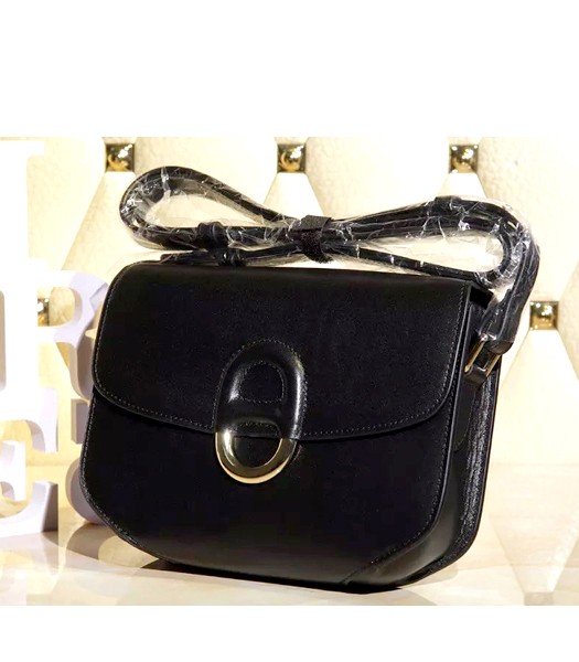 Hermes New Style Shoulder Bag Black Smooth Calfskin Leather