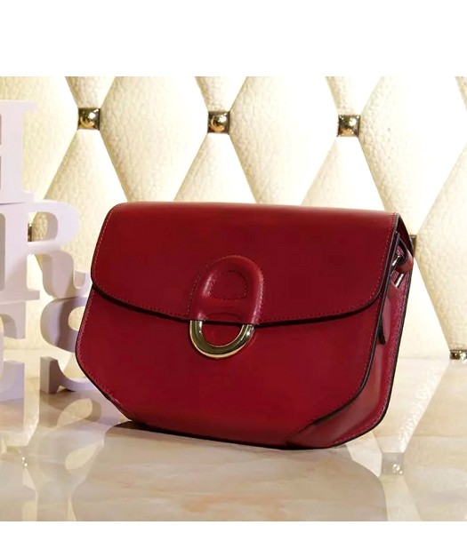 Hermes New Style Shoulder Bag Wine Red Smooth Calfskin Leather