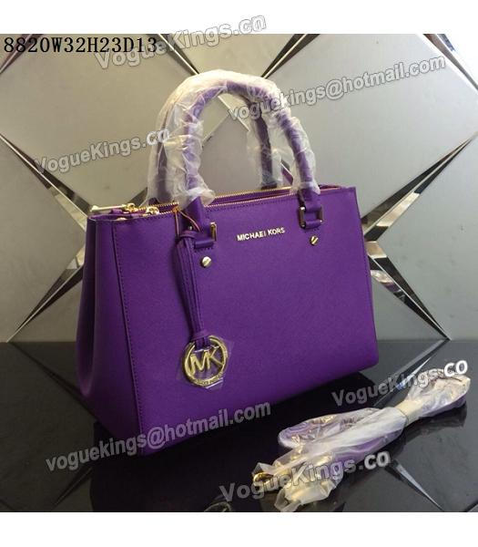 purple michael kors purse