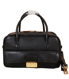 Miu Miu Black Original Calfskin Leather Small Top Handle Bag