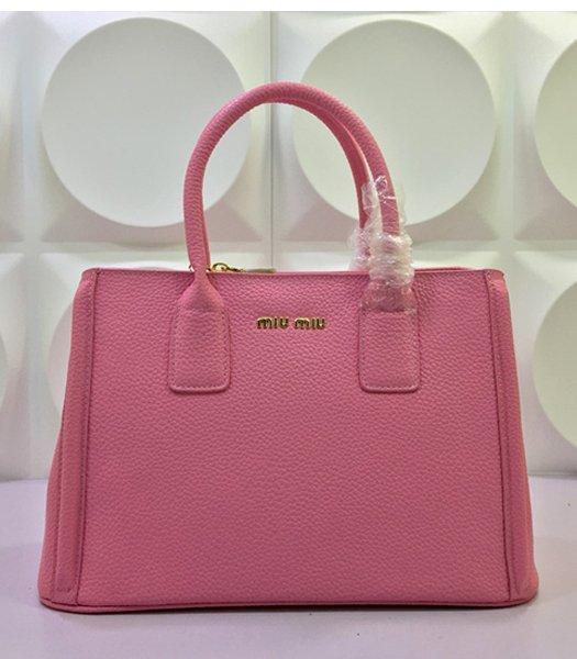 Miu Miu Pink Original Calfskin Leather Tote Bag
