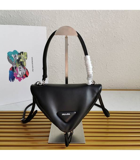 Prada Black Original Padded Nappa Leather Triangle Handbag