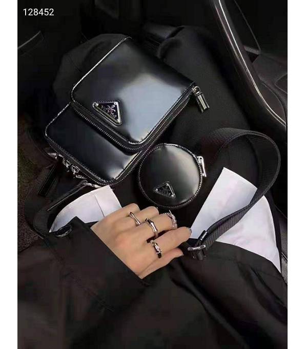 Prada Black Original Shinny Leather Smartphone Case