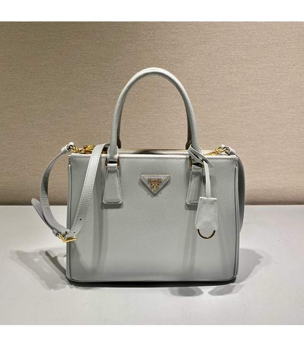 Prada Galleria Grey Original Saffiano Leather Medium Bag