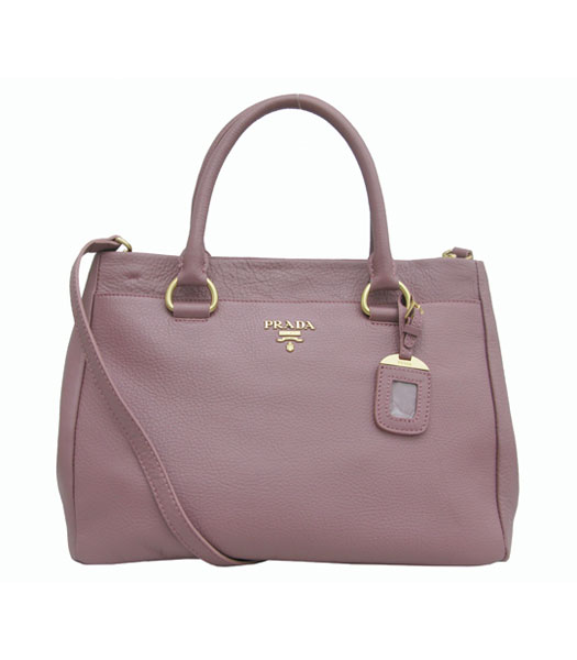 Prada Popular Calfskin Tote Bag Pink_Purple