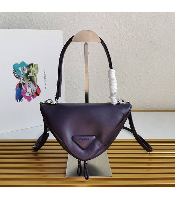 Prada Purple Original Padded Nappa Leather Triangle Handbag