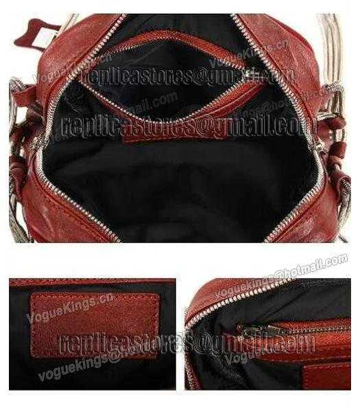 Alexander Wang Brenda Chain Shoulder Bag In Washed Jujube Red-5