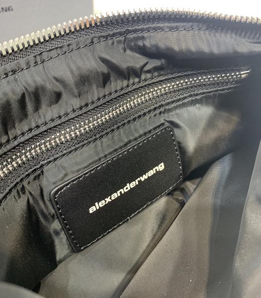 Alexander Wang Chain Mesh Black Original Real Leather Rhinestone Handbag-2