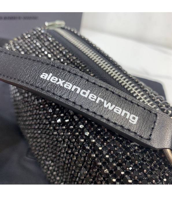 Alexander Wang Diamond Black Original Leather Square Handbag-1
