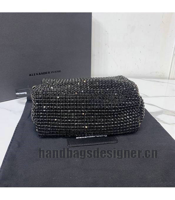 Alexander Wang Diamond Black Original Leather Square Handbag-5