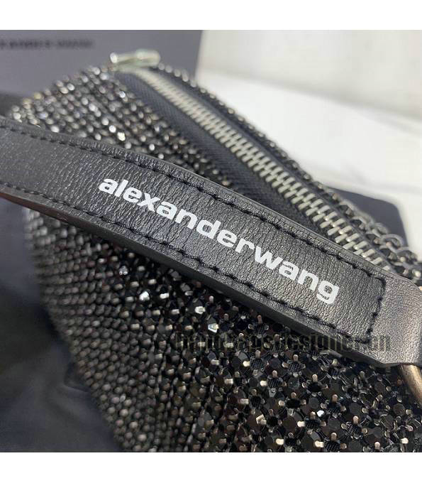 Alexander Wang Diamond Black Original Leather Square Handbag-1
