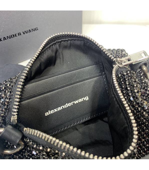Alexander Wang Diamond Black Original Leather Square Handbag-2