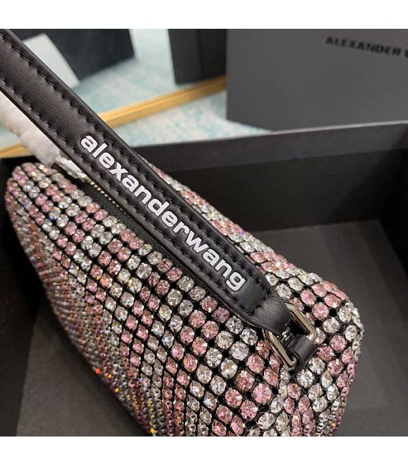 Alexander Wang Diamond Pink Original Leather Square Handbag-3