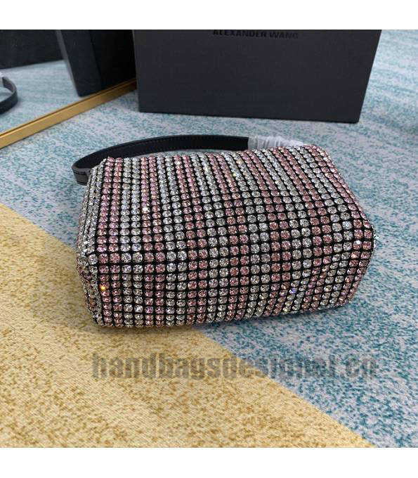 Alexander Wang Diamond Pink Original Leather Square Handbag-7