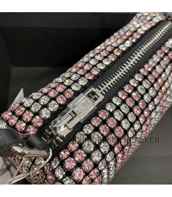 Alexander Wang Diamond Pink Original Leather Square Handbag-4