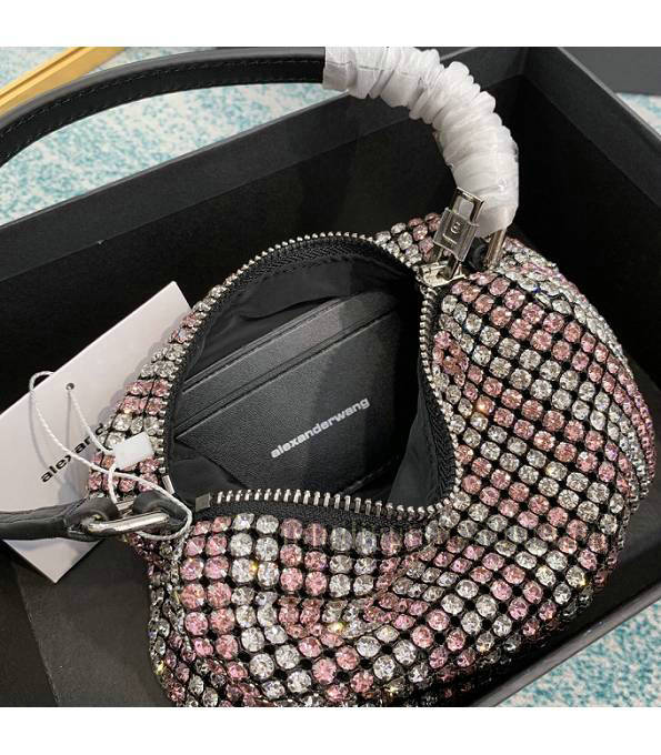 Alexander Wang Diamond Pink Original Leather Square Handbag-6