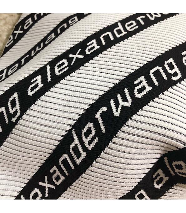 Alexander Wang Roxy White Original Jacquard Fabric Small Tote Bag-3