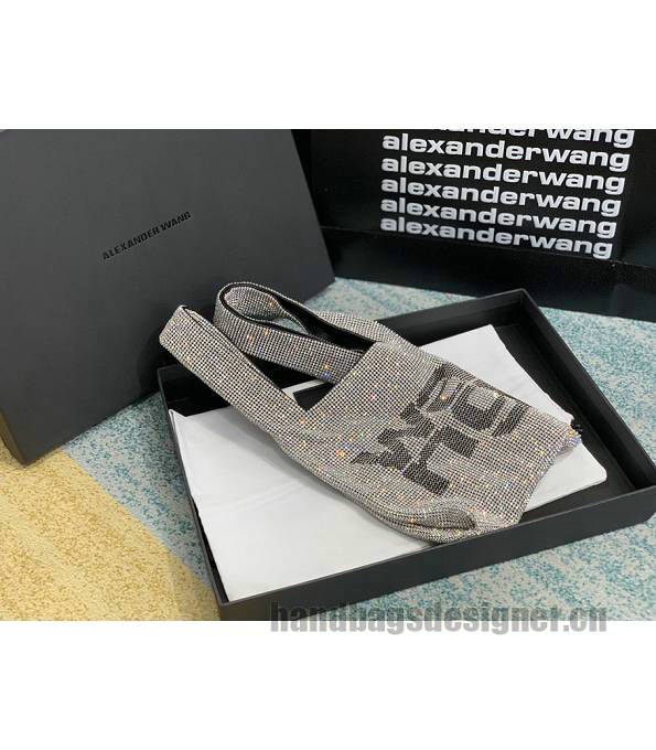 Alexander Wang Wangloc Gey Original Lambskin Leather Diamond Mini Shopping Tote Bag-2