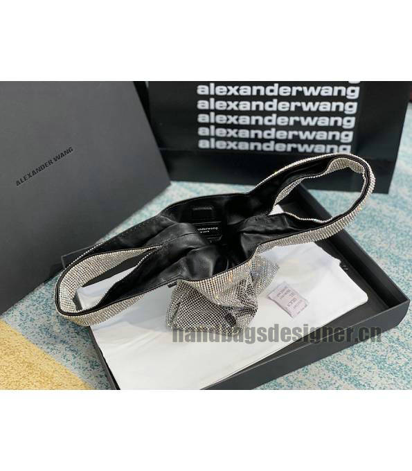 Alexander Wang Wangloc Gey Original Lambskin Leather Diamond Mini Shopping Tote Bag-6