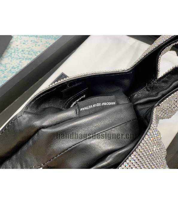 Alexander Wang Wangloc Gey Original Lambskin Leather Diamond Mini Shopping Tote Bag-7