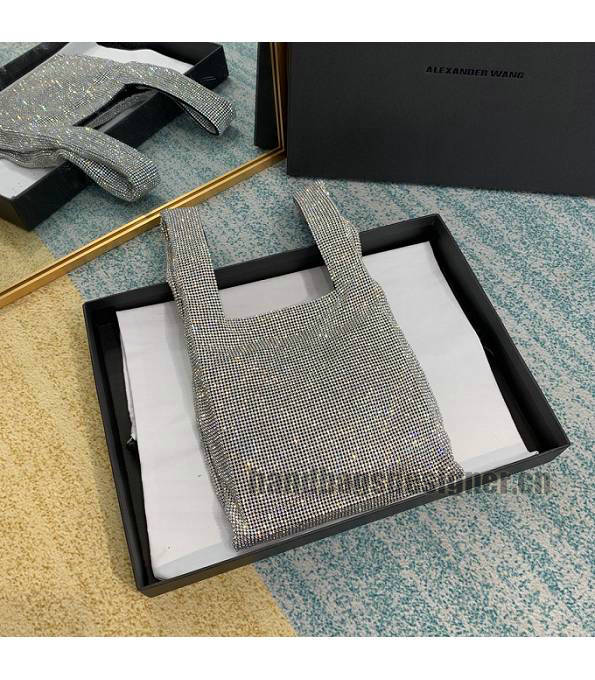 Alexander Wang Wangloc Thank You Gey Original Lambskin Leather Diamond Mini Shopping Tote Bag-1