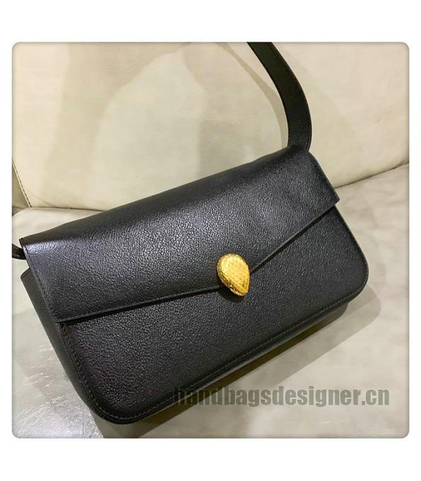 Alexander Wang X Bvlgari Black Original Calfskin Leather 28cm Shoulder Bag-4