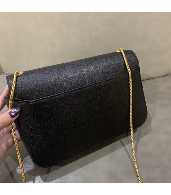 Alexander Wang X Bvlgari Black Original Calfskin Leather Golden Chain 25cm Shoulder Bag-3