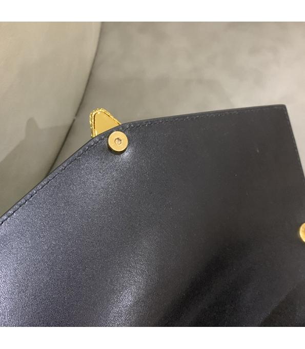 Alexander Wang X Bvlgari Black Original Calfskin Leather Golden Chain 25cm Shoulder Bag-8