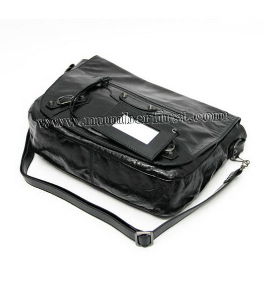 Balenciaga Arena Classic Folk Shoulder Bag Black-3