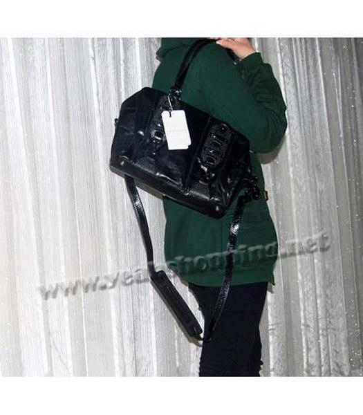 Balenciaga Black Genuine Leather Handbag-7