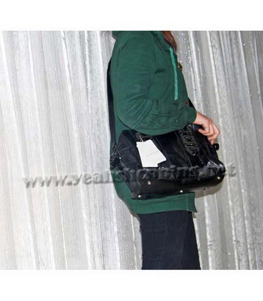 Balenciaga Black Genuine Leather Handbag-8
