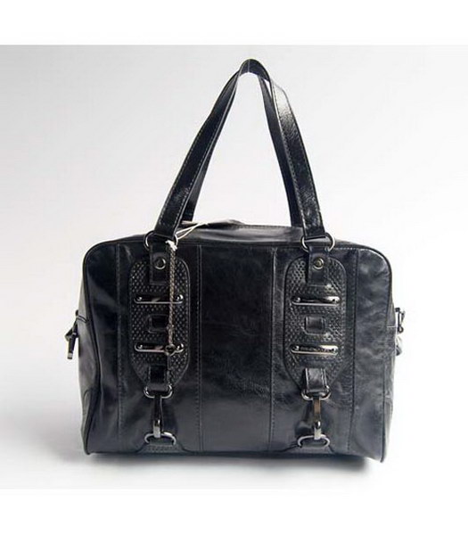Balenciaga Black Genuine Leather Handbag