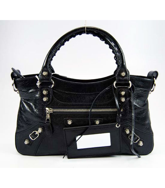 Balenciaga Black Leather Handbag