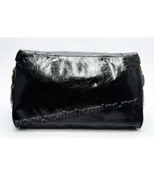 Balenciaga Black Leather Handbag-Black Small Nail-5