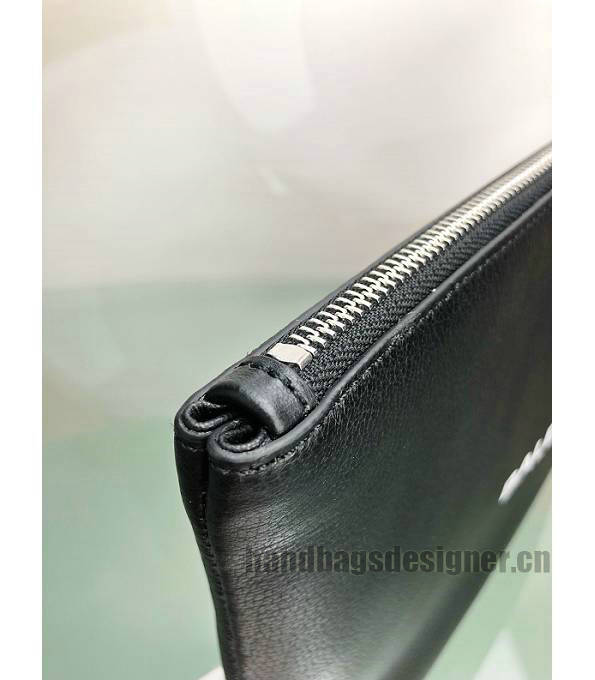 Balenciaga Black Original Calfakin Leather 35cm Clutch-4