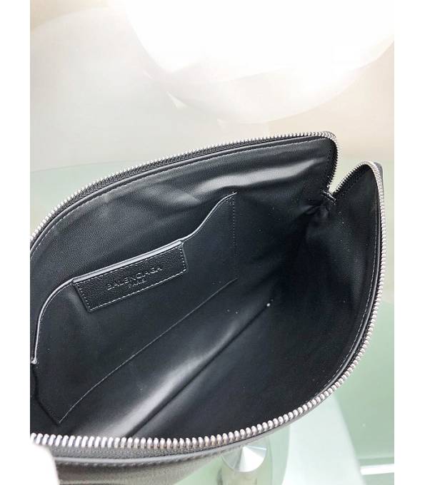Balenciaga Black Original Calfakin Leather 35cm Clutch-6